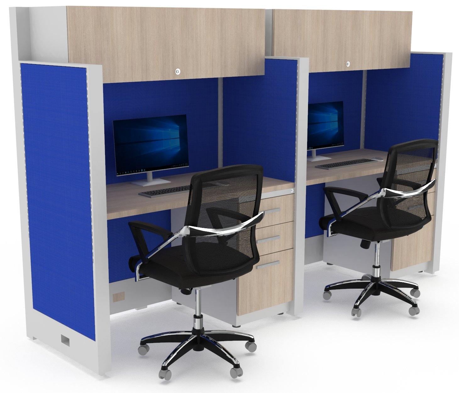 Estacion de Trabajo Estabilus T5 A Pared C archivero y Flipper - OffiMobile