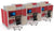 Estacion de Trabajo Estabilus T5 Doble C archivero, flipper y repisa