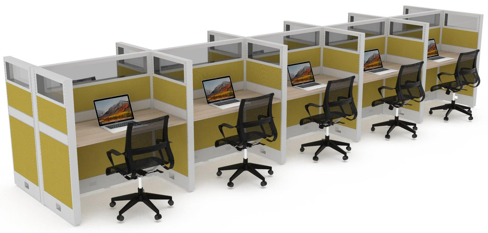 Estacion de Trabajo doble Estabilus 2D C Acrilico - OffiMobile