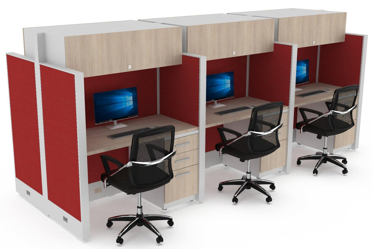 Estacion de Trabajo Estabilus T5 C archivero y Flipper - OffiMobile