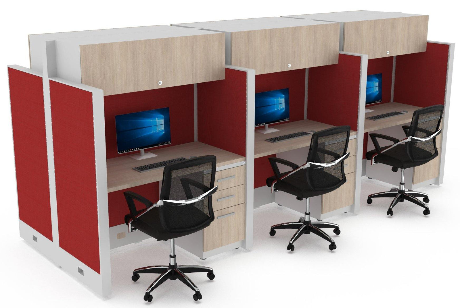 Estacion de Trabajo Estabilus T5 C archivero y Flipper - OffiMobile