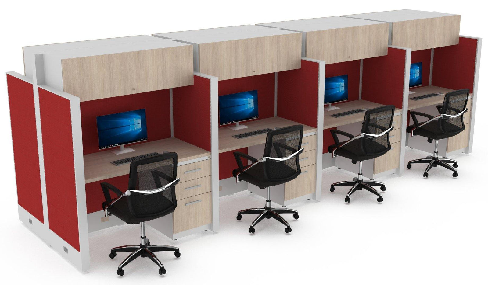 Estacion de Trabajo Estabilus T5 C archivero y Flipper - OffiMobile