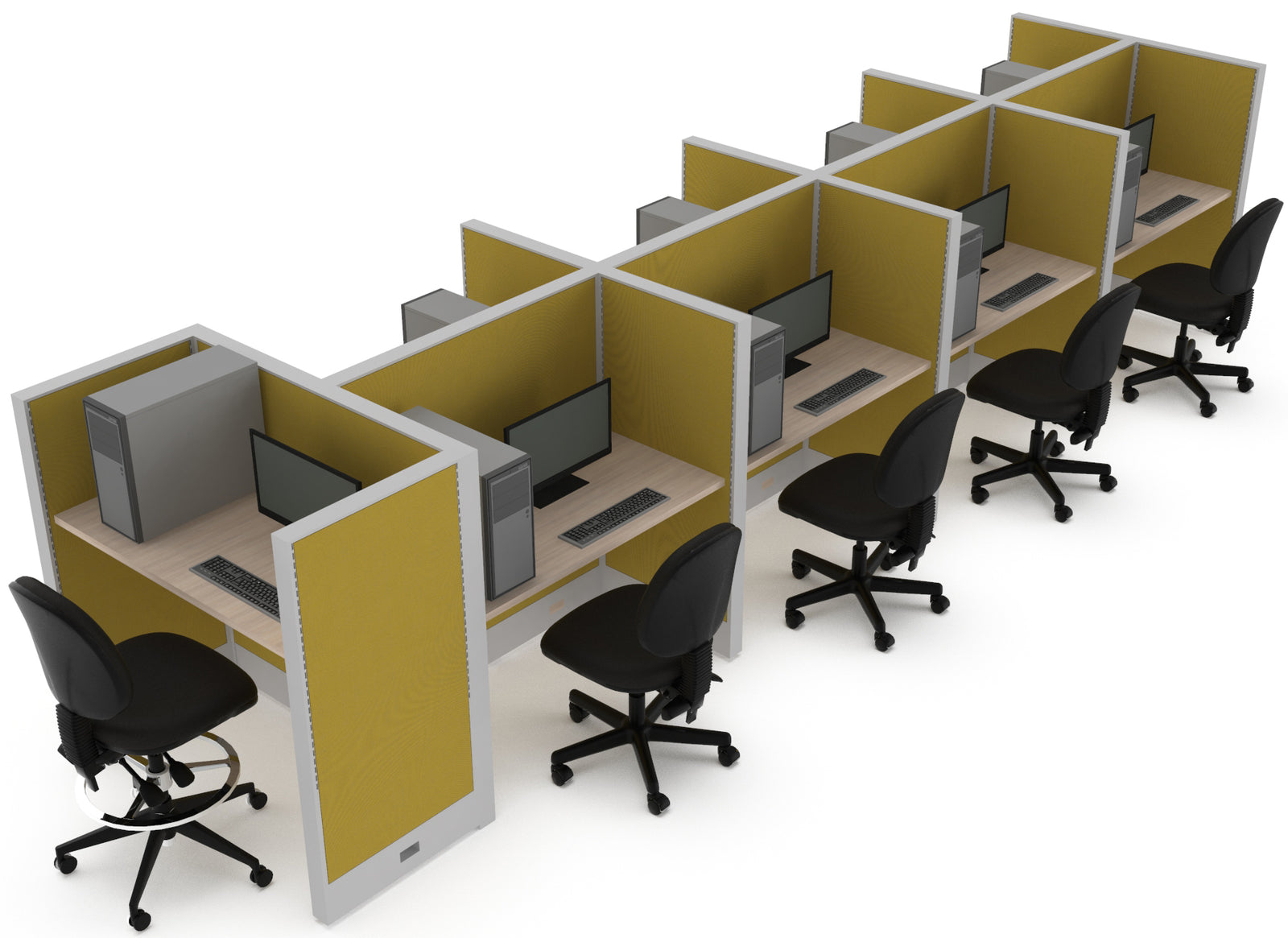 Estacion de Trabajo Estabilus T5 c/supervisor - OffiMobile