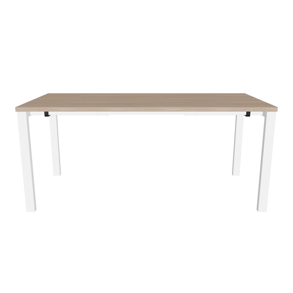 Escritorio ejecutivo ME White/Silver 1.80 m | Offimobile