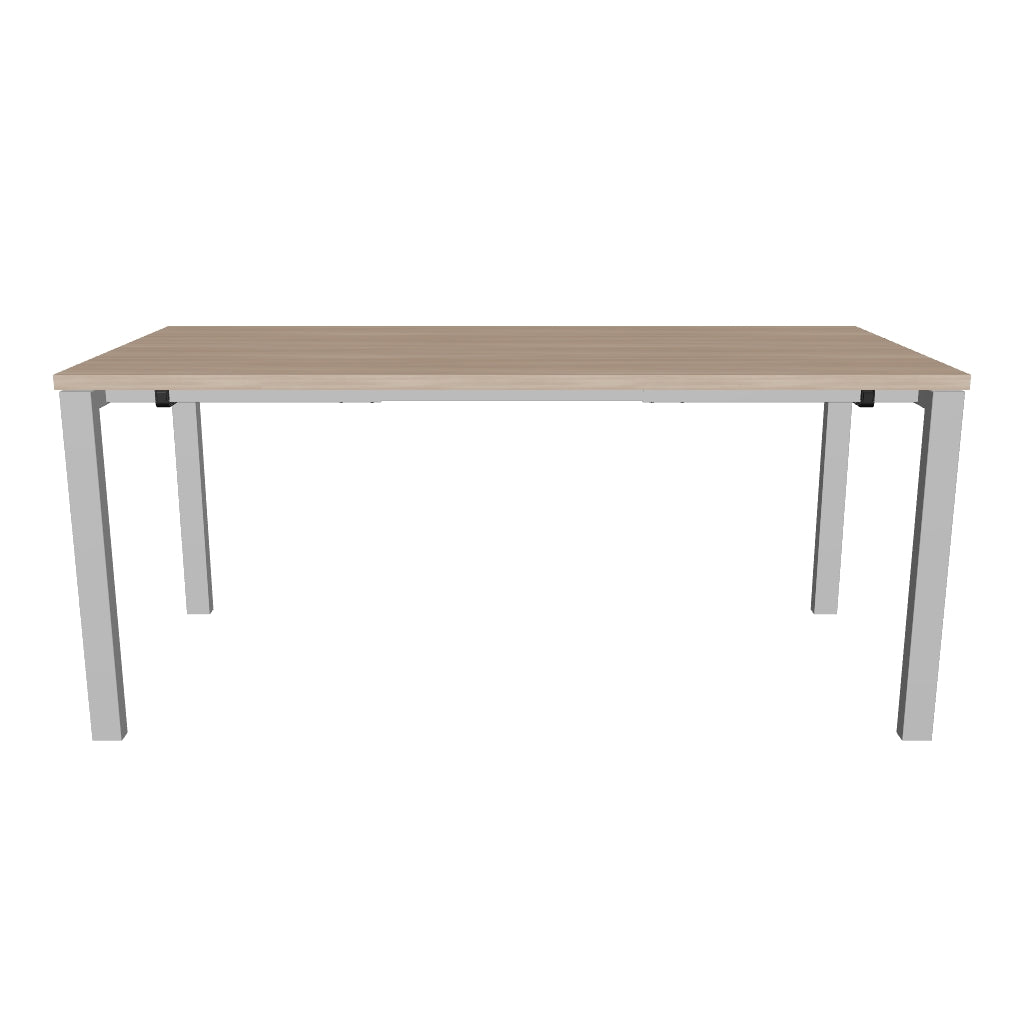 Escritorio ejecutivo ME White/Silver 1.80 m | Offimobile