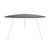 Mesa de juntas Z Chrome Triangular Cristal Templado
