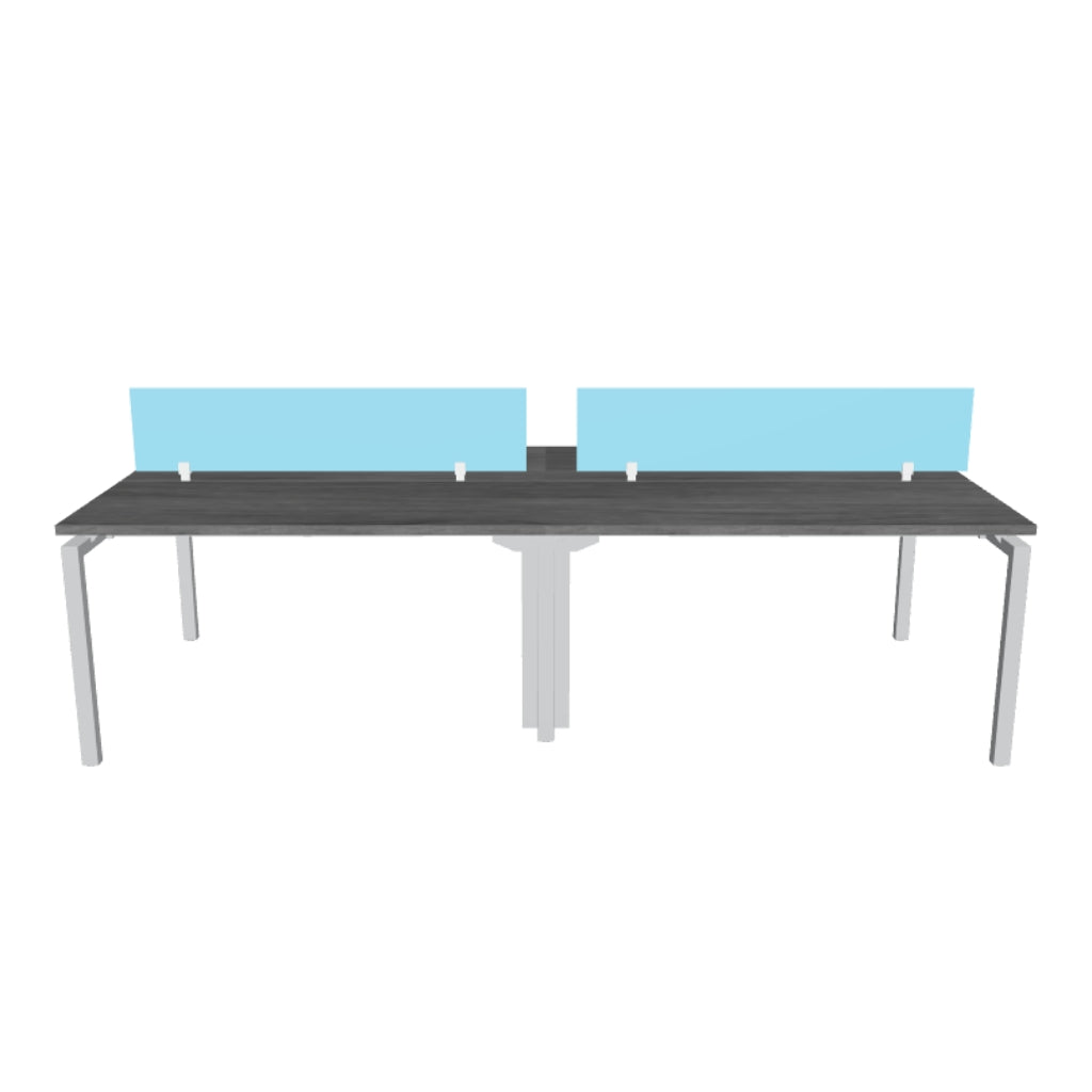 Mesa Bench MS White/Silver 4P