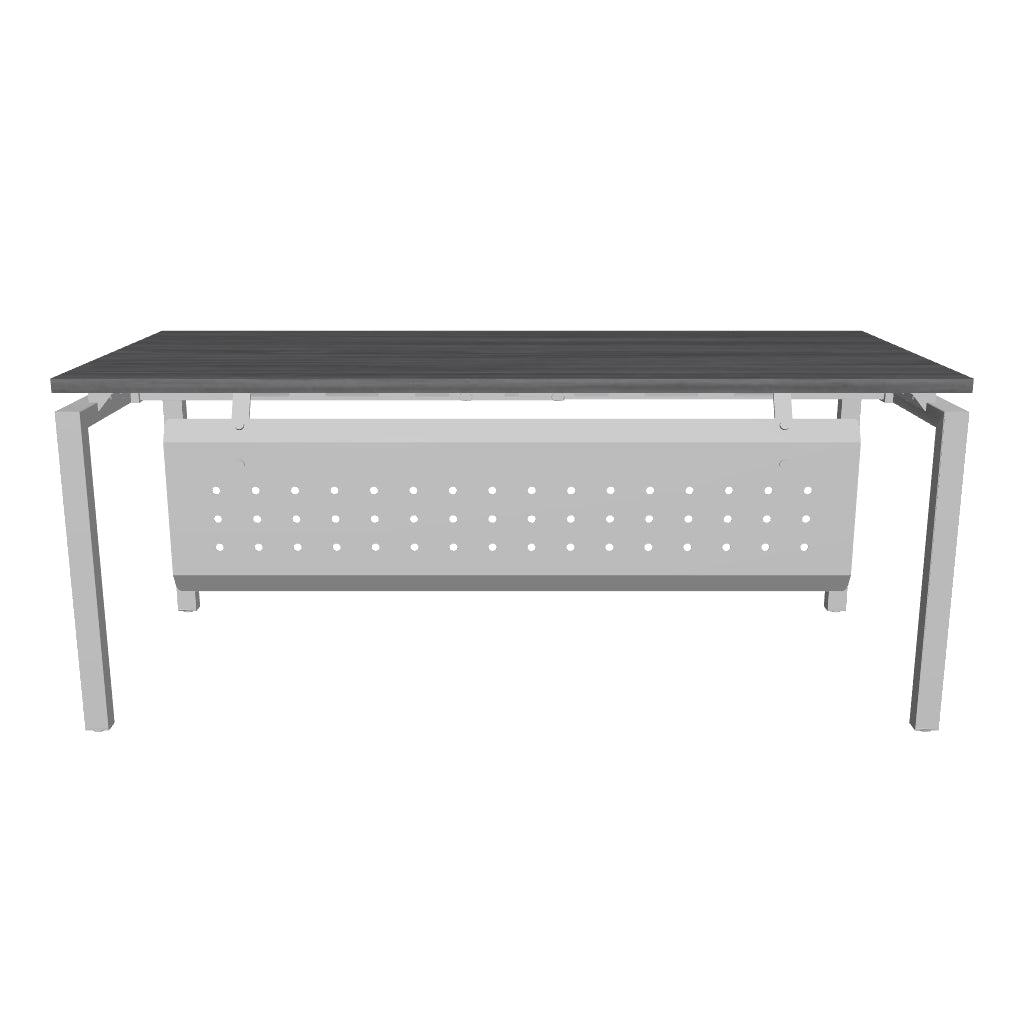 Escritorio MS White/Silver Ejecutivo