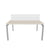 MESA BENCH MS SILVER/WHITE 2P