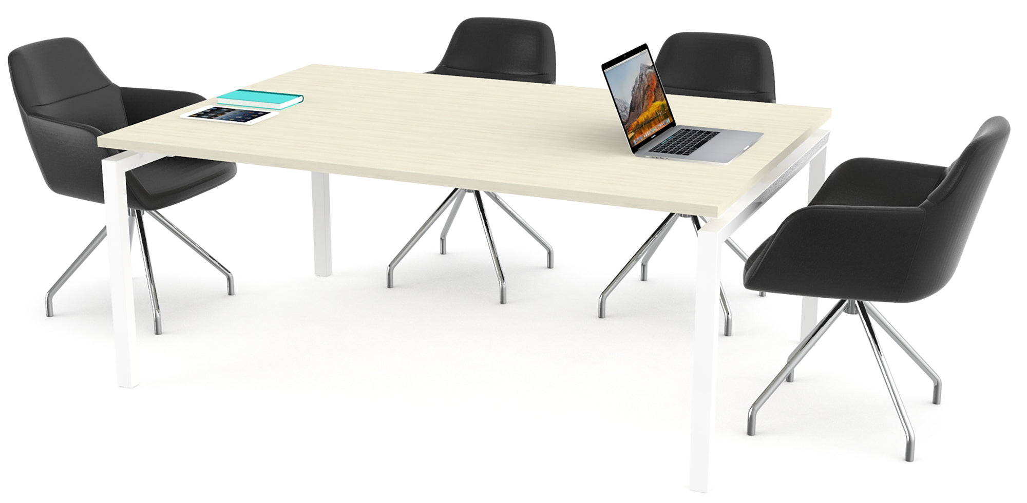 MESA DE JUNTAS MS WHITE/SILVER S - OffiMobile
