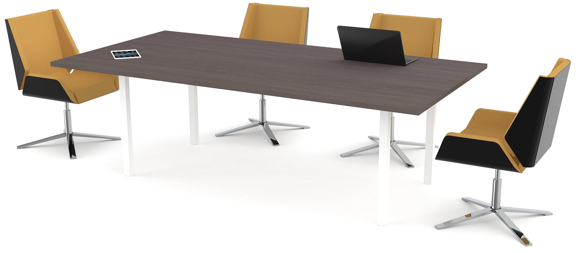 Mesa de Juntas MS White/Silver - OffiMobile