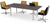 Mesa de Juntas MS White/Silver - OffiMobile