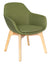 Silla Visitante Fabrizia Base madera - OffiMobile