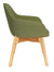 Silla Visitante Fabrizia Base madera - OffiMobile