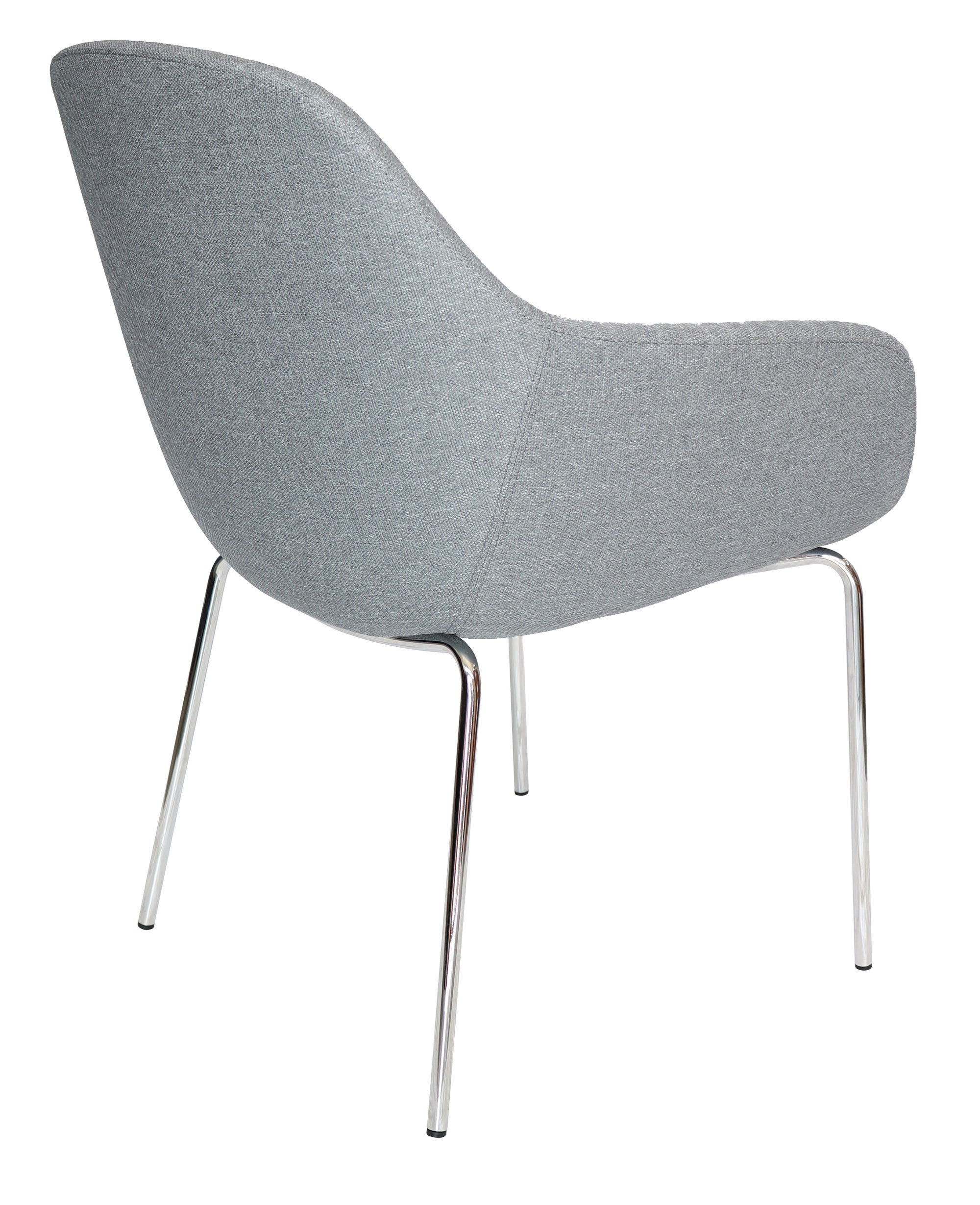 Silla Visitante Fabrizia Base Cromada - OffiMobile
