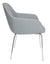 Silla Visitante Fabrizia Base Cromada - OffiMobile