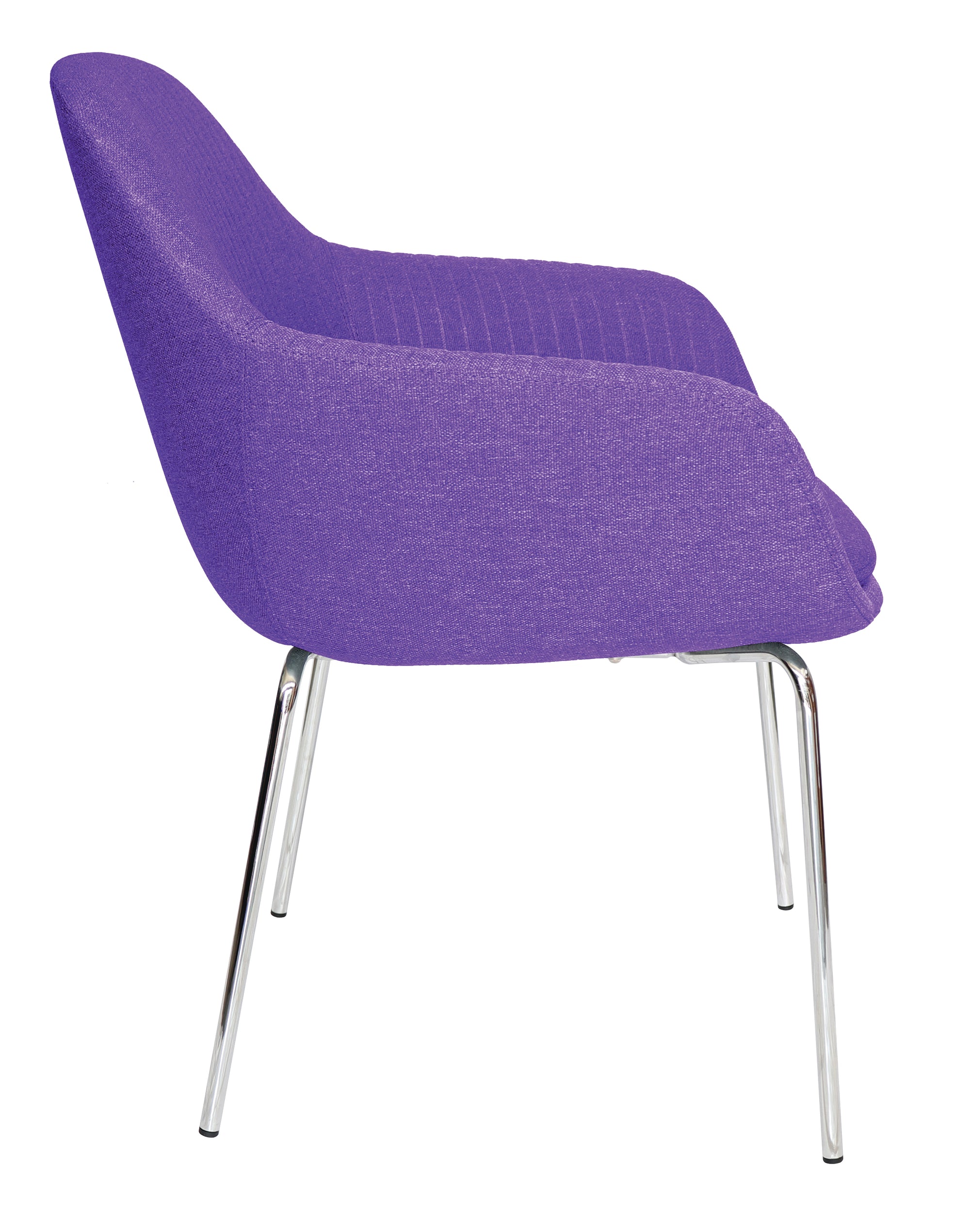 Silla Visitante Fabrizia Base Cromada - OffiMobile