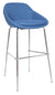 Banco alto Fabrizia Base cromada - OffiMobile