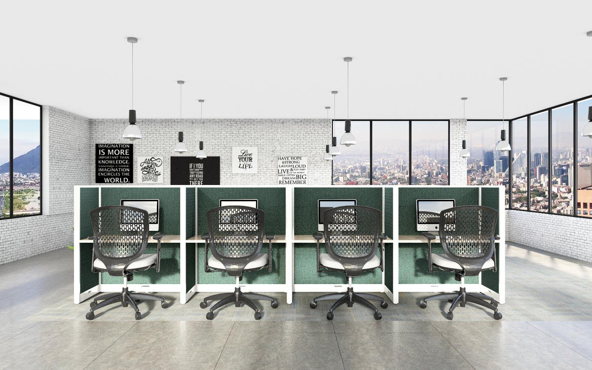 Estacion de Trabajo doble T5 - OffiMobile