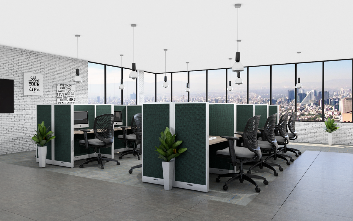 Estacion de Trabajo doble T5 - OffiMobile