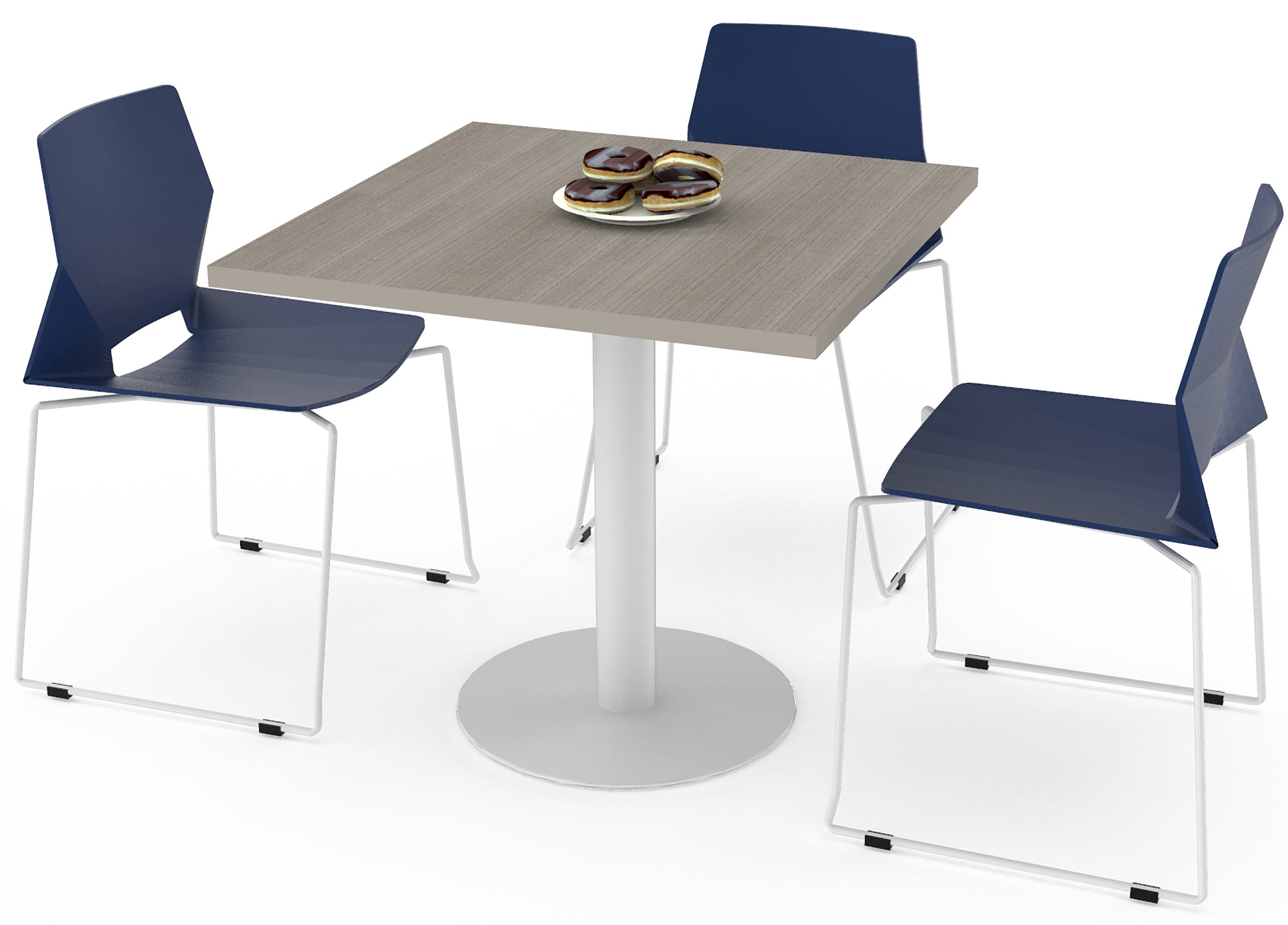 MESA PARA RESTAURANT TECH FLAT/SILVER - OffiMobile