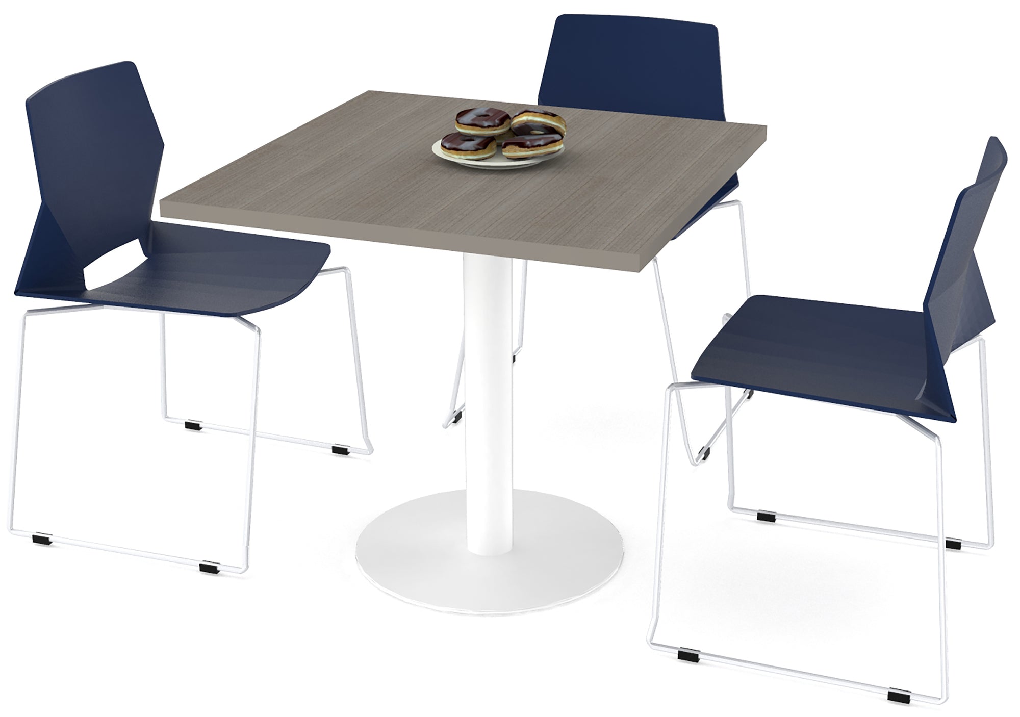 MESA PARA RESTAURANT TECH FLAT/SILVER - OffiMobile