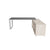 Escritorio Ejecutivo SQ White/Silver/Black Credenza Lateral CRISTAL TEMPLADO