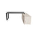 Escritorio Ejecutivo SQ White/Silver/Black Credenza Lateral CRISTAL TEMPLADO