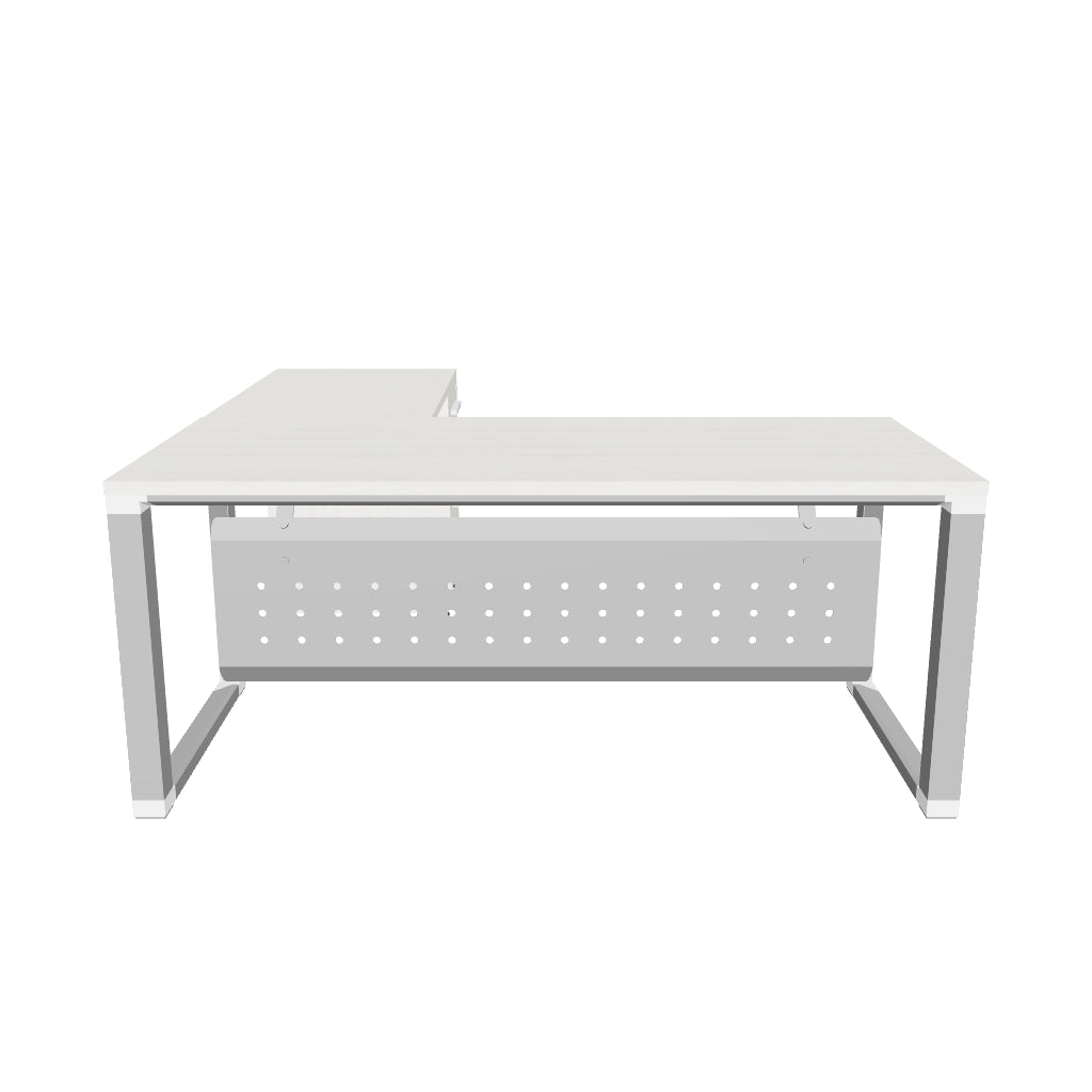 Escritorio Semi Ejecutivo SQ White/Silver/Black