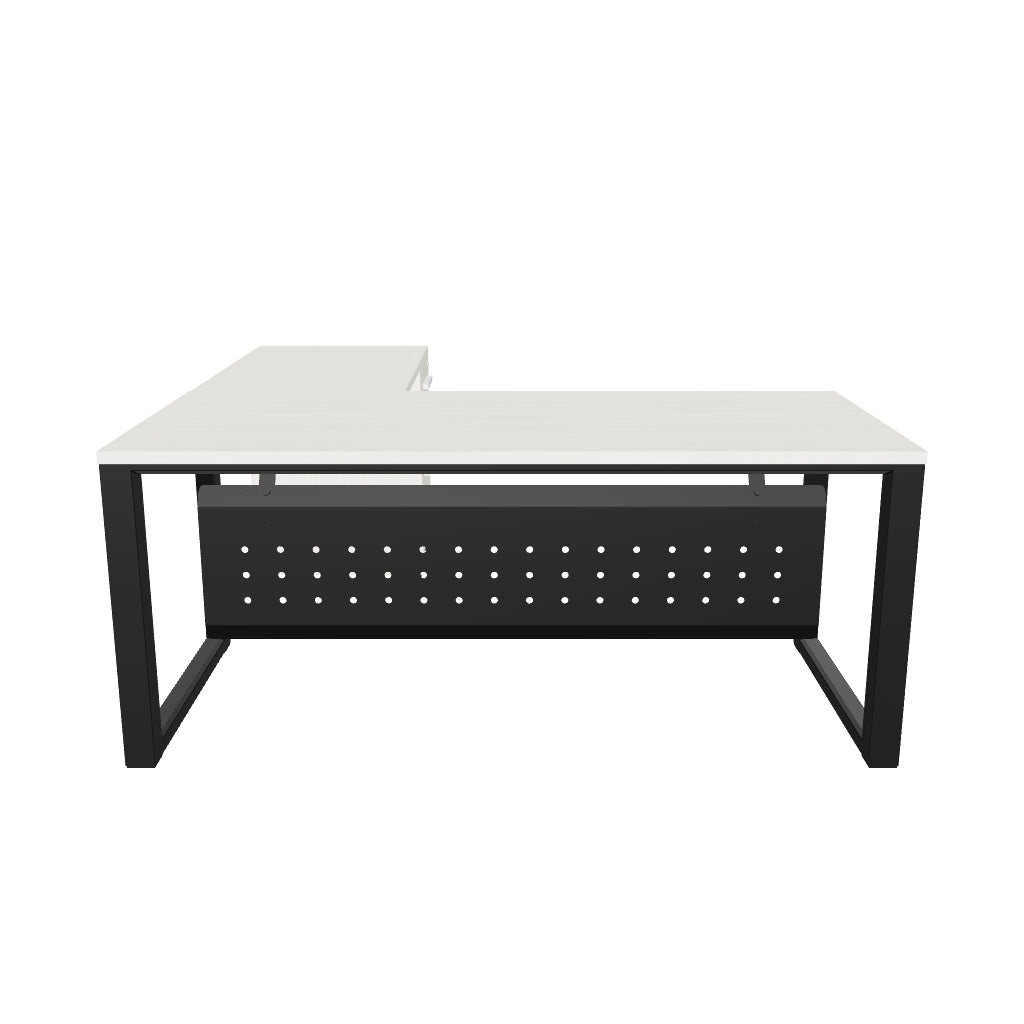 Escritorio Semi Ejecutivo SQ White/Silver/Black