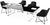 Mesa de Juntas SQ White/Silver/Black Cristal Templado - OffiMobile