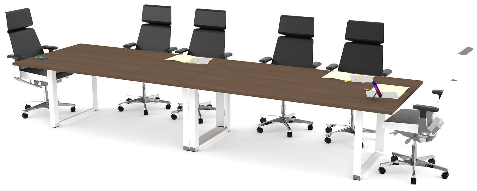 Mesa de Juntas Consejo SQ White/Silver/Black - OffiMobile