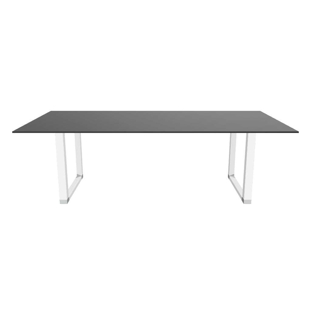 Mesa de Juntas SQ White/Silver/Black Cristal Templado