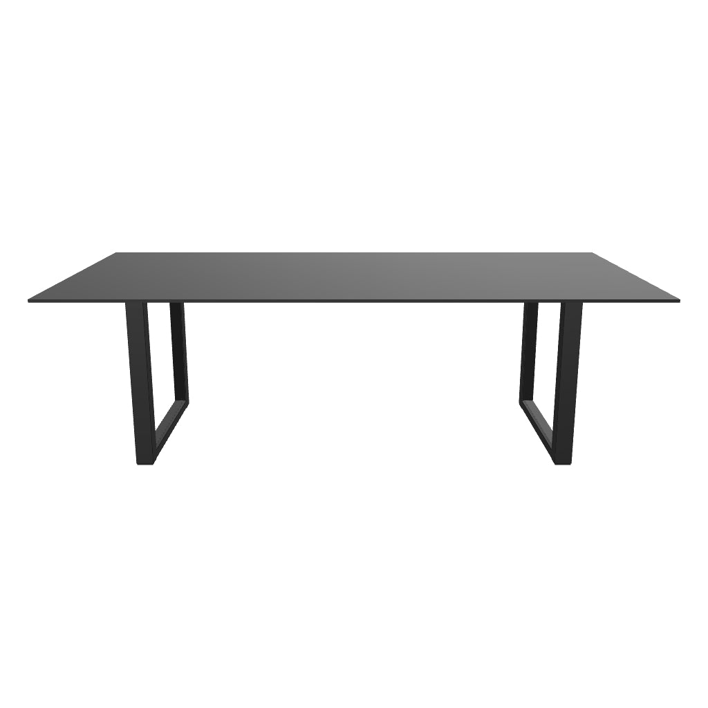 Mesa de Juntas SQ White/Silver/Black Cristal Templado