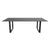 Mesa de Juntas SQ White/Silver/Black Cristal Templado