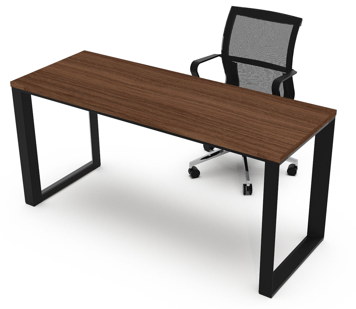 Escritorio Operativo TECH SQ White/Silver/Black - OffiMobile