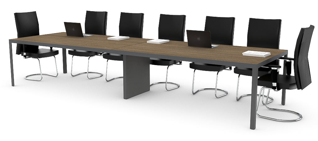 Mesa de Juntas Consejo Tech Studio con Pata Central Electrificable