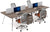 Mesa Bench Z Chrome - OffiMobile