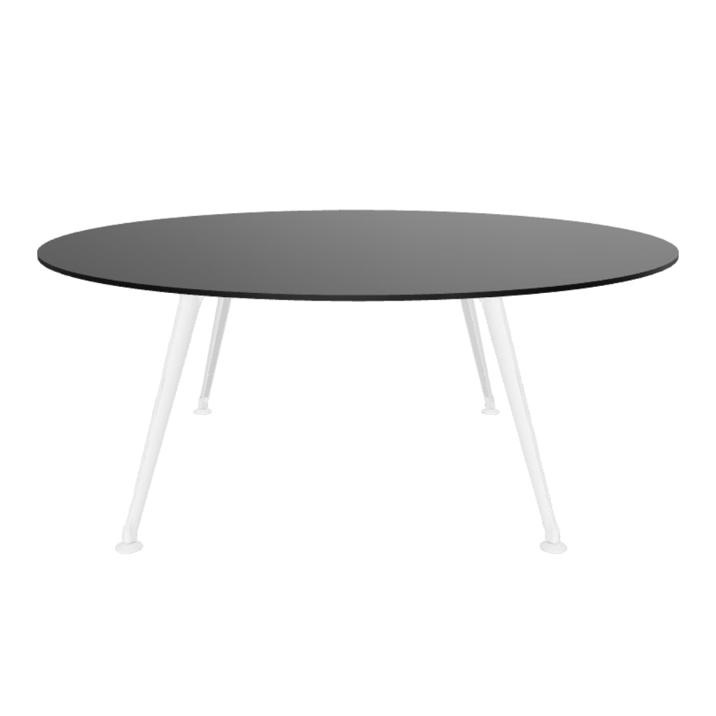 Mesa de juntas Z Chrome redonda Cristal Templado