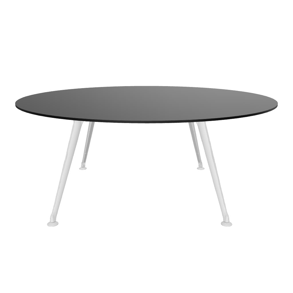 Mesa de juntas Z Chrome redonda Cristal Templado