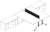 Tech black Chrome Credenza Doble