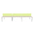 Mesa Bench MS White/Silver 6P