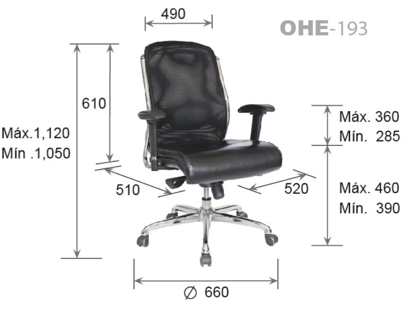 SILLA EJECUTIVA CROMA RB - Offimobile