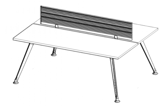 TECH Z/CHROME O Z/WHITE BENCH PARA 2 PERSONAS - OffiMobile