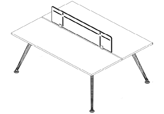 TECH Z/CHROME O Z/WHITE BENCH PARA 2 PERSONAS - OffiMobile